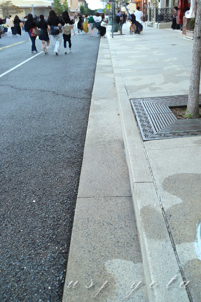 ターミネーター側では車道と歩道の段差