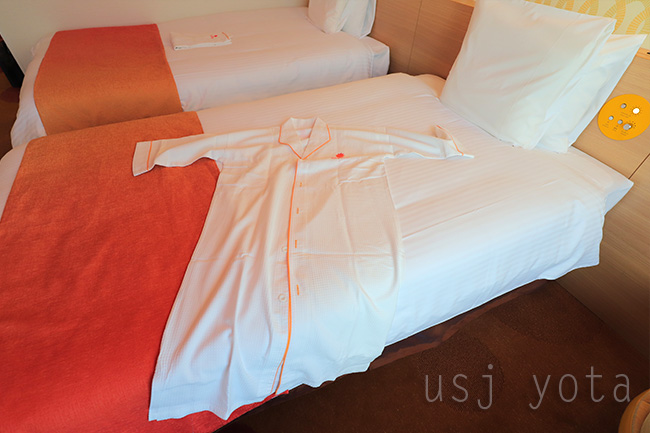 ホテルユニバーサルポートヴィータのパジャマ
