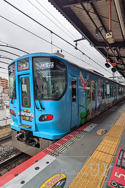 ユニバーサルスタジオジャパンのラッピング電車