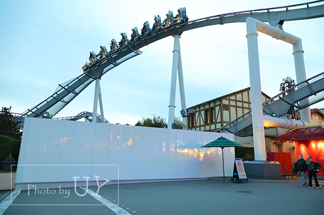 セントラルパークの入り口に仮囲い